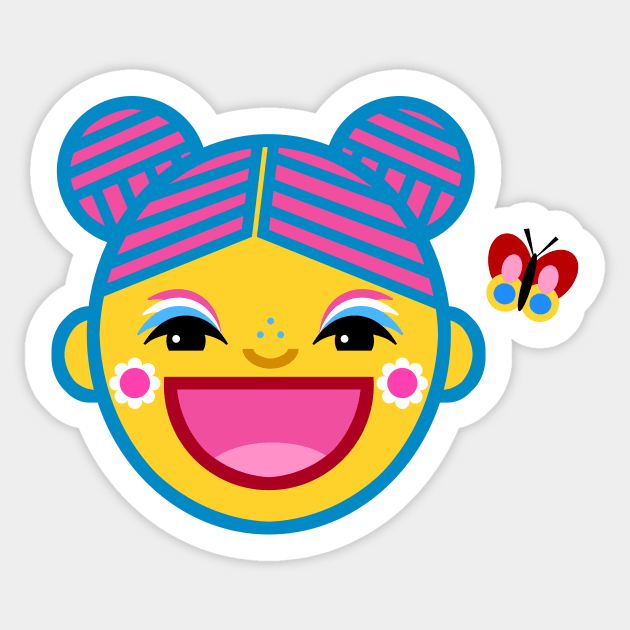 Happy Face Sticker by AdrianaStore